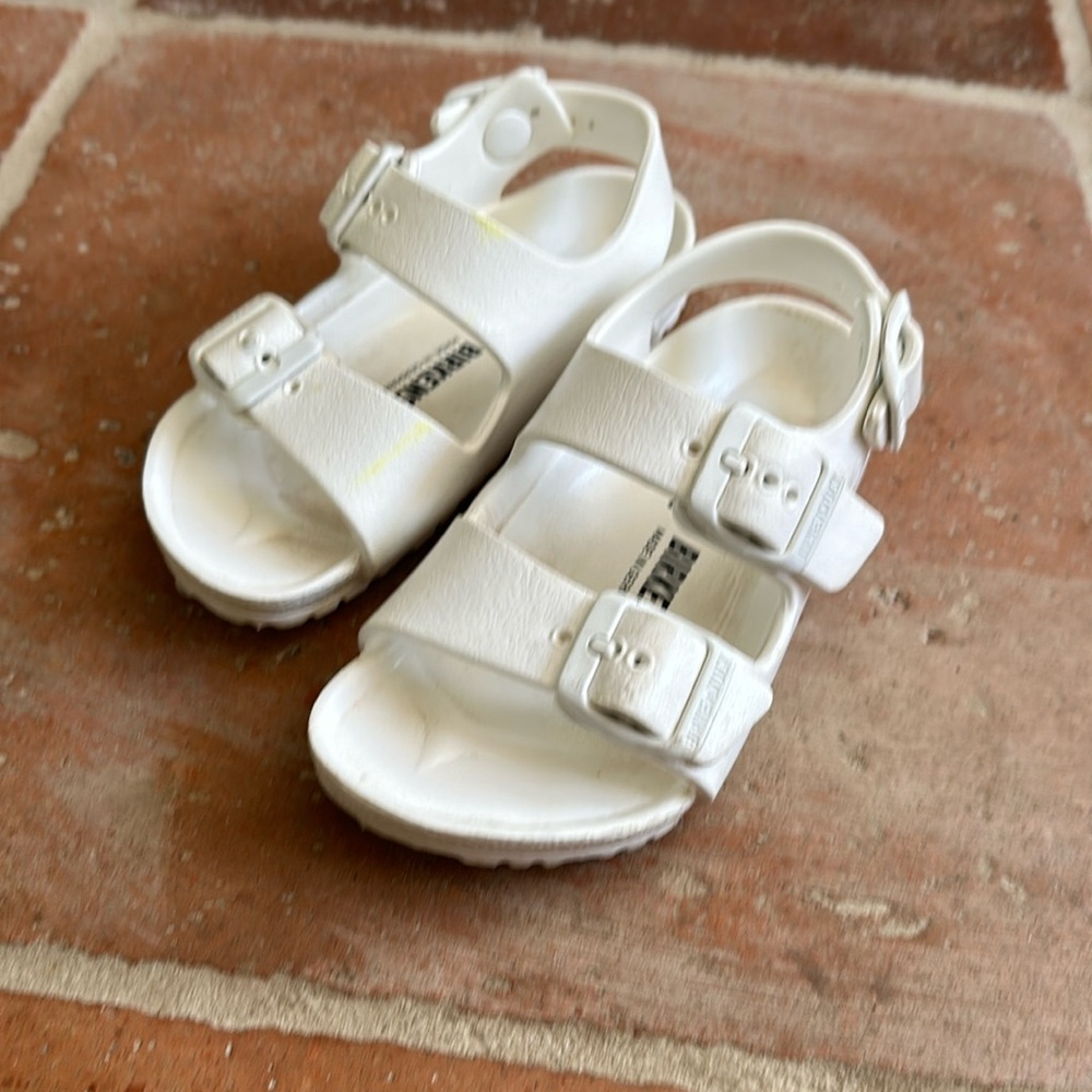 Toddler 8 Birkenstock Milano White